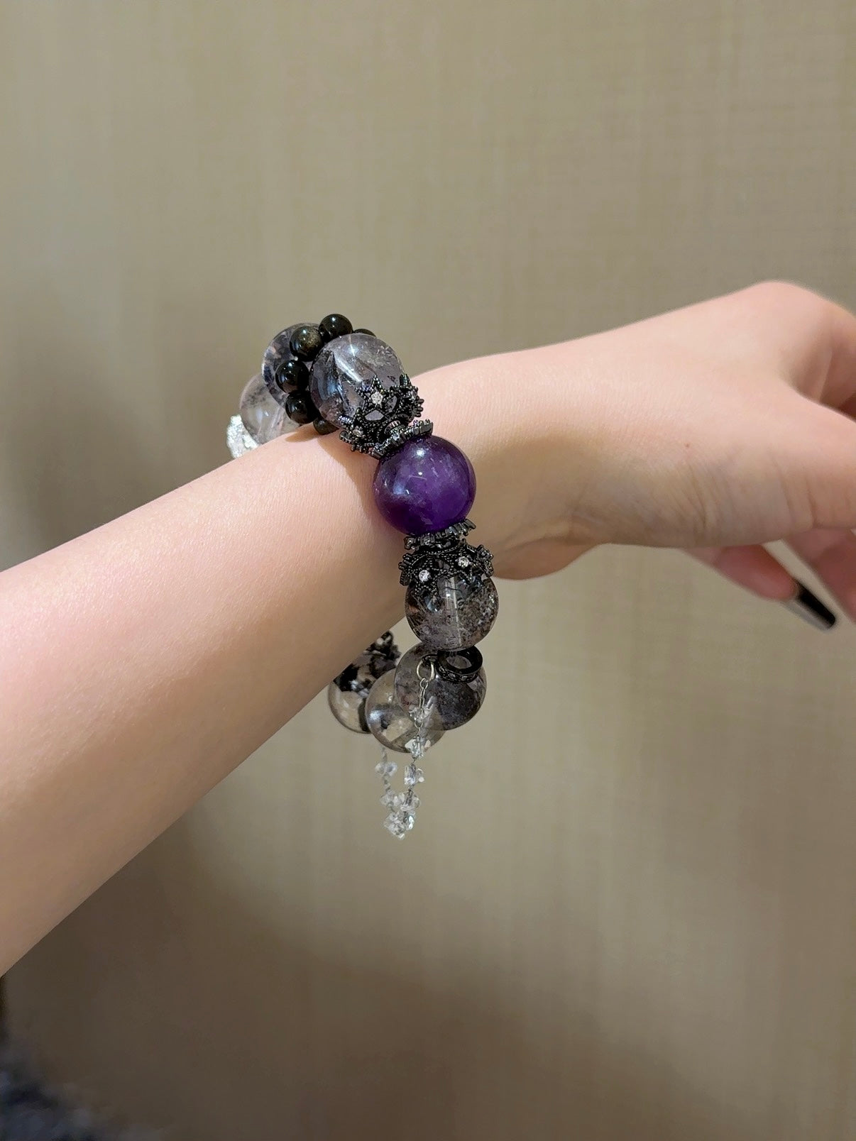 ▫️▪️ Shining amethyst bracelet